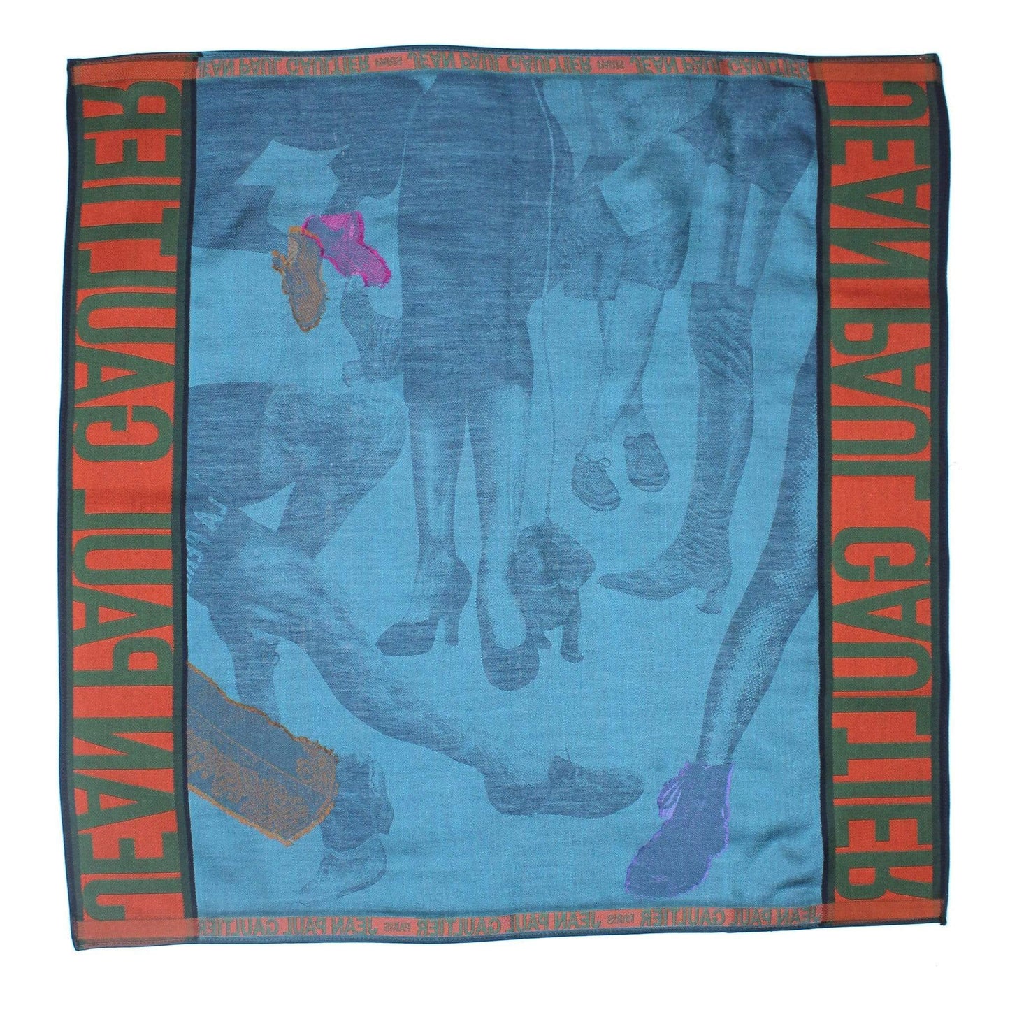 Blue Vintage Jean Paul Gaultier Scarf RSTKD Vintage