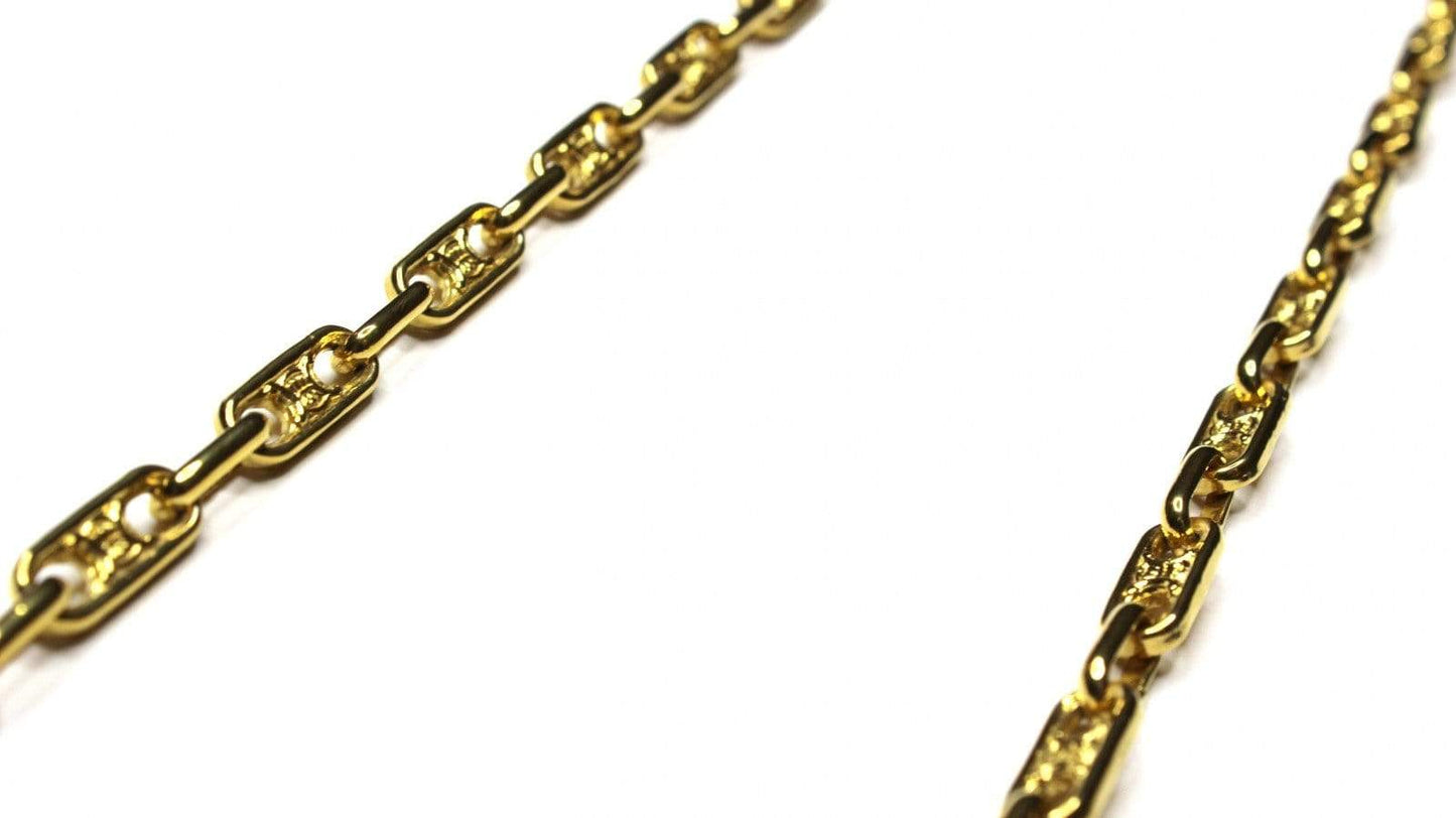 Gold Celine Bar Logo Chain RSTKD Vintage