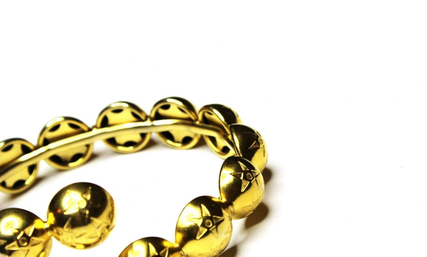 Gold Celine Star Bangle Bracelet RSTKD Vintage