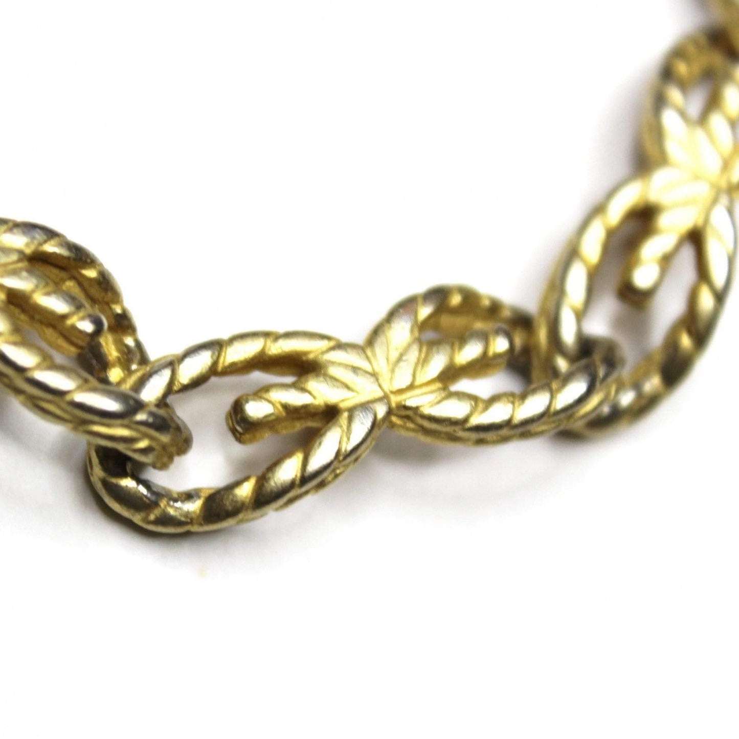Gold Givenchy Braided G Link Bracelet RSTKD Vintage