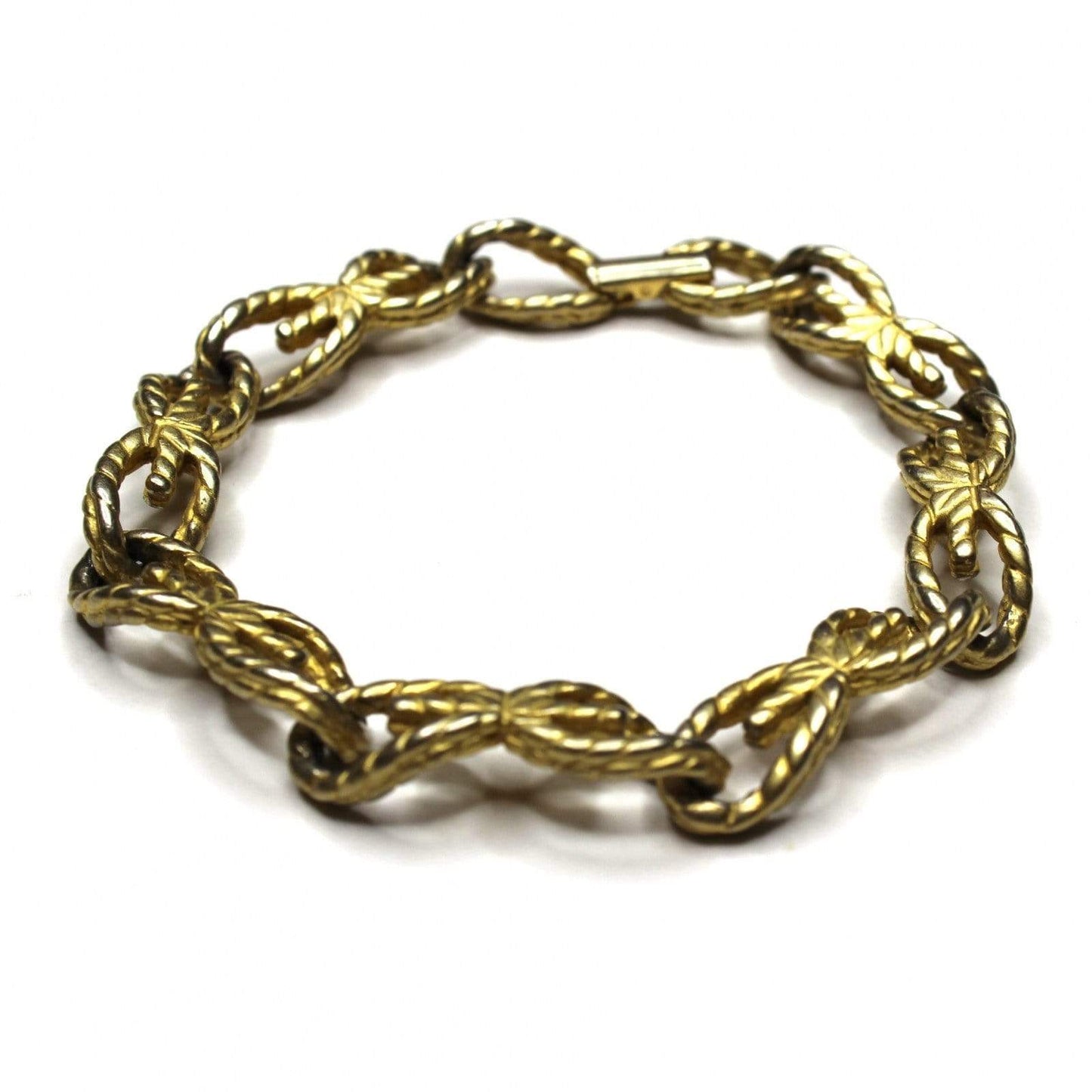 Gold Givenchy Braided G Link Bracelet RSTKD Vintage