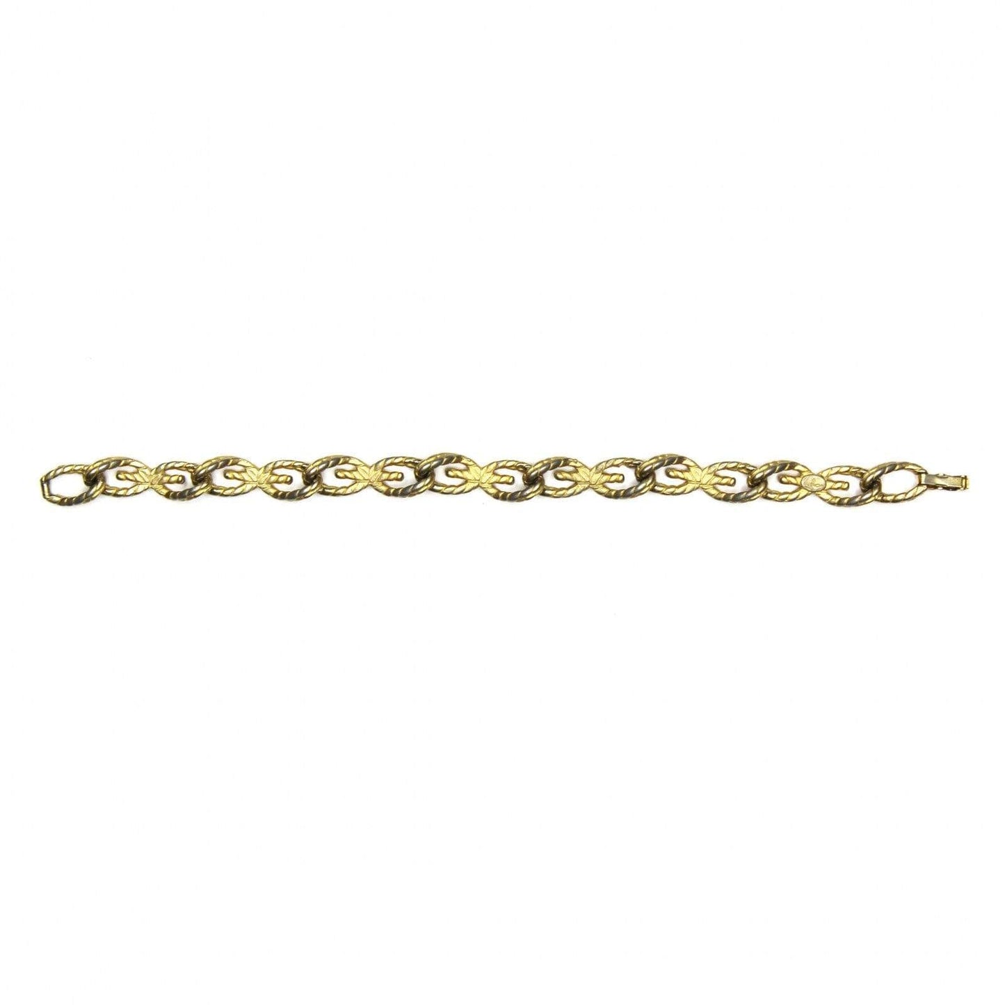 Gold Givenchy Braided G Link Bracelet RSTKD Vintage