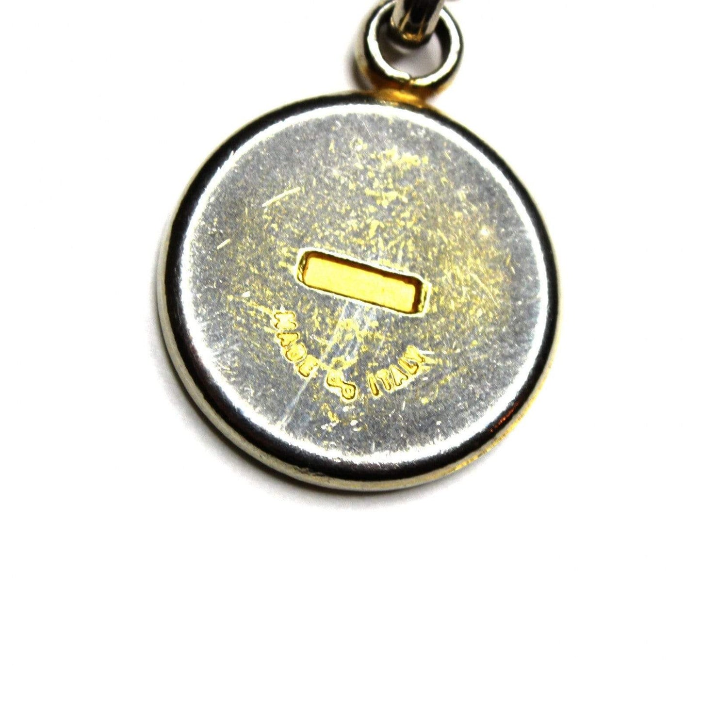 Gold/ Silver Celine Paris Detailed Horse and Carriage Two Tone Pendent Chain RSTKD Vintage