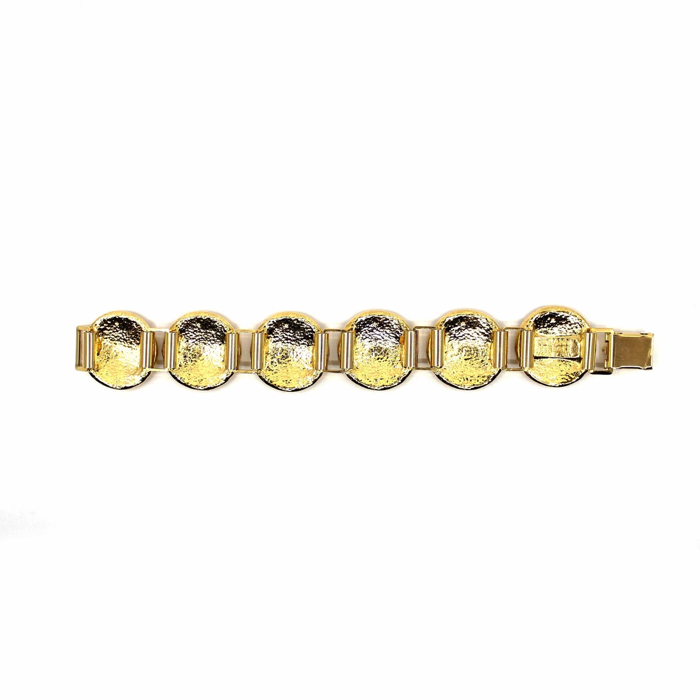 Gold Vintage Gianni Versace Medusa Head Coin Bracelet RSTKD Vintage