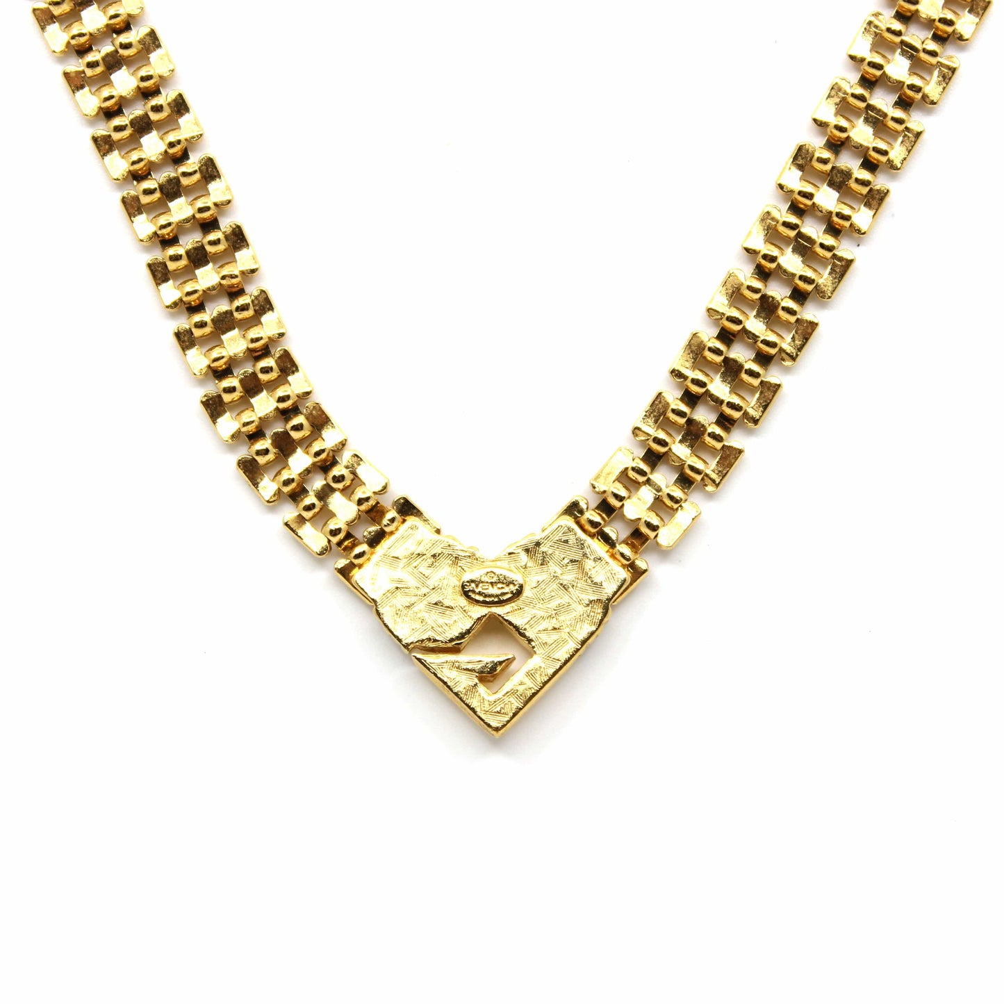 Gold Vintage Givenchy Choker W/ Crystal Accents RSTKD Vintage