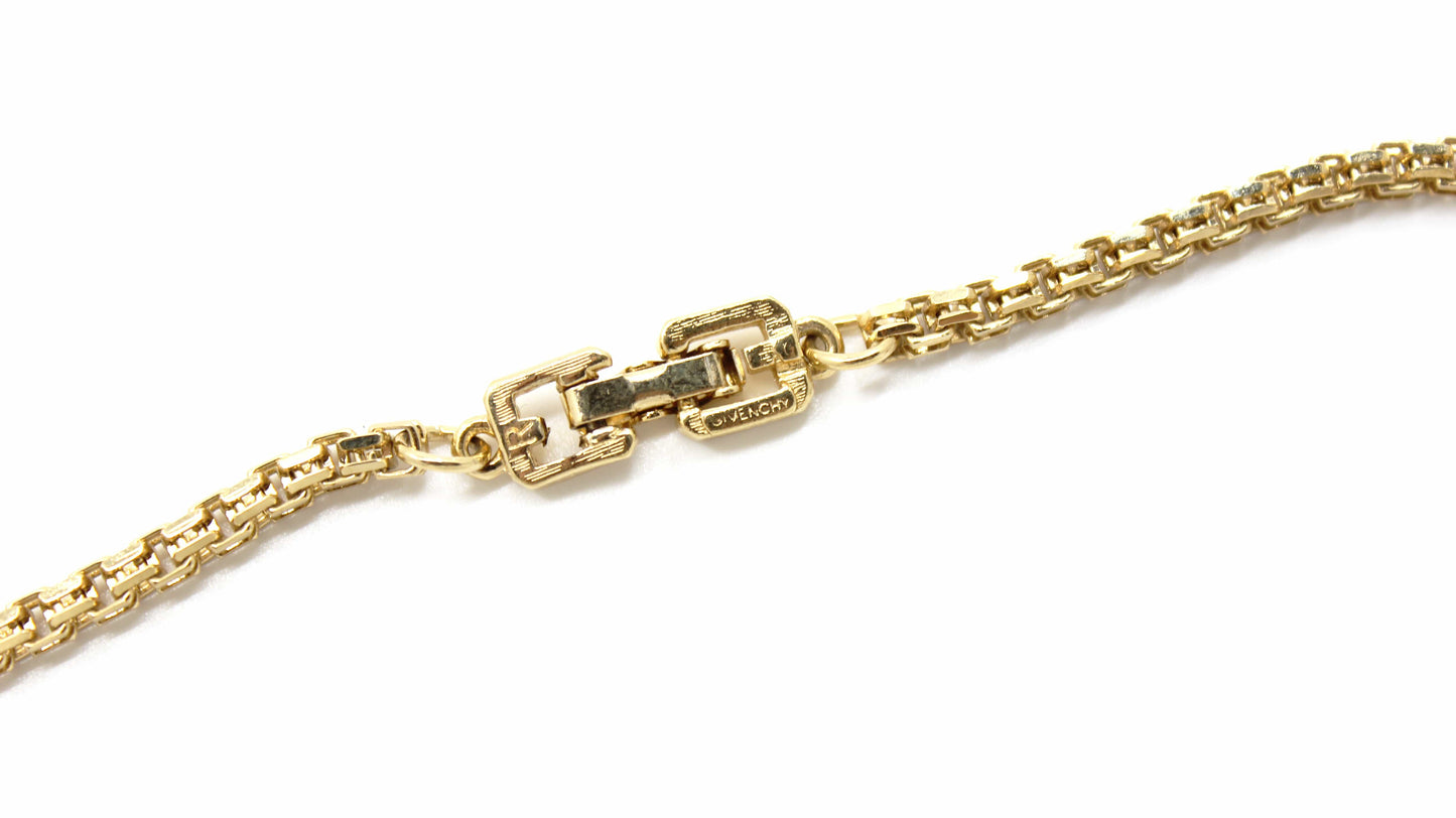 Gold Vintage Givenchy Double Box Link Chain RSTKD Vintage