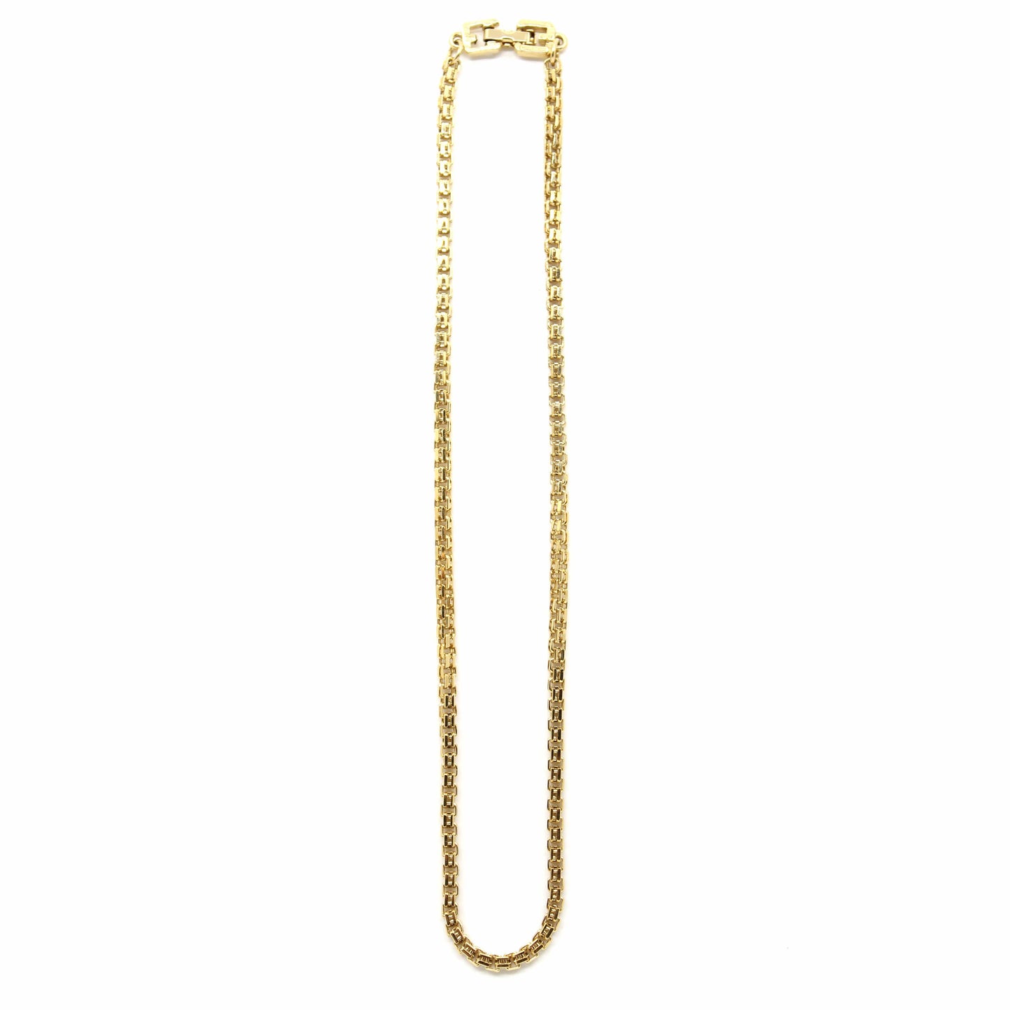 Gold Vintage Givenchy Double Box Link Chain RSTKD Vintage