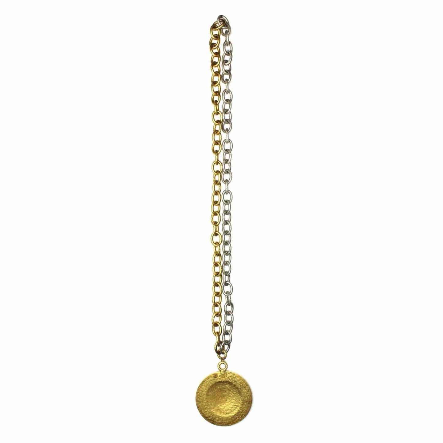 Heavy Gold/ Silver Chanel Two-Tone Spiral 31 Rue Cambon Chain RSTKD Vintage