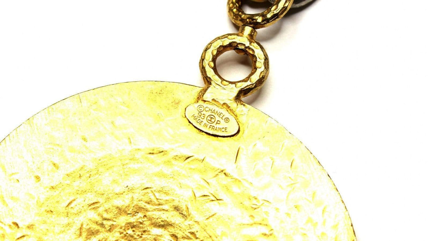 Heavy Gold/ Silver Chanel Two-Tone Spiral 31 Rue Cambon Chain RSTKD Vintage