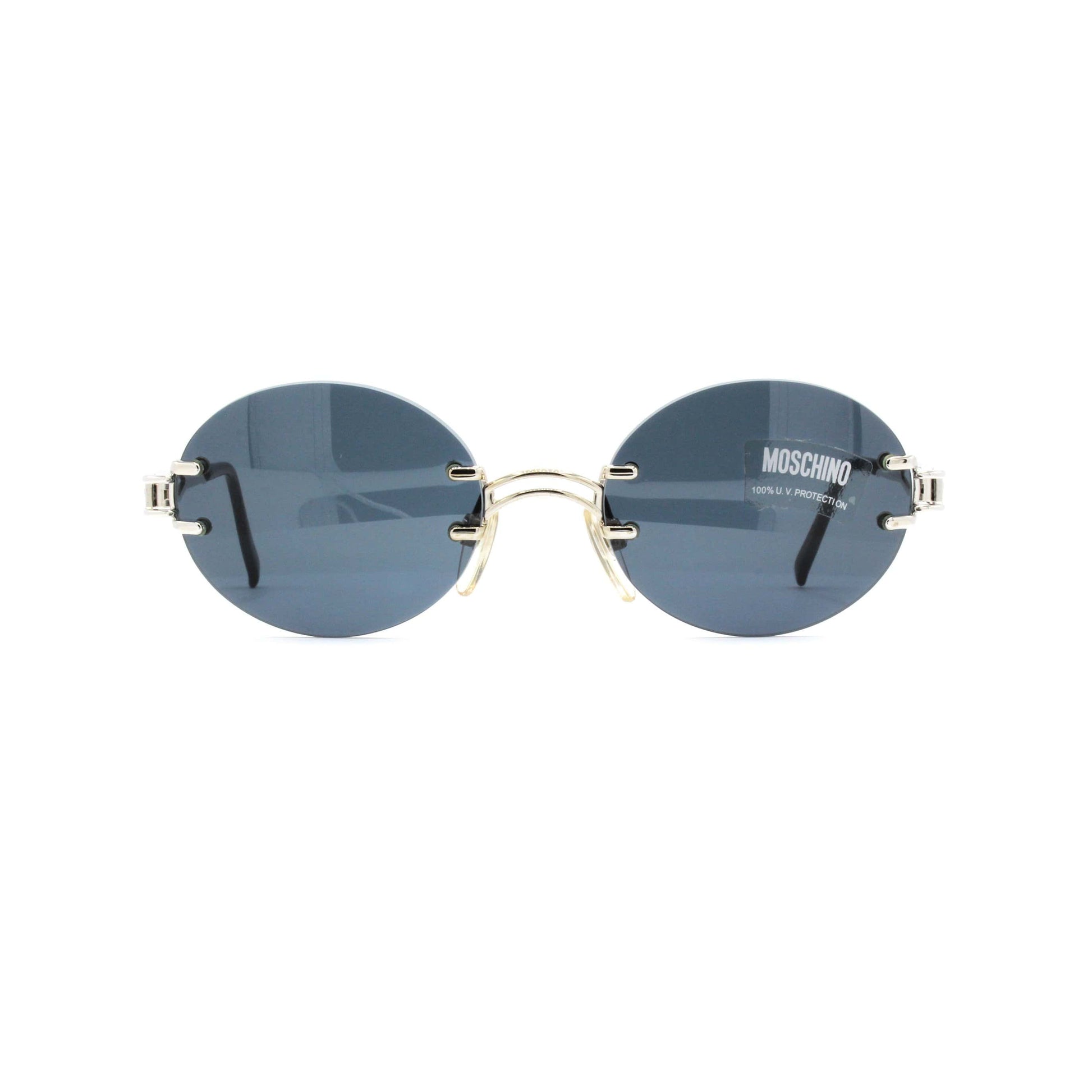 Silver Vintage Moschino MM3009-S Sunglasses RSTKD Vintage