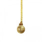 Small Gold Gianni Versace Upside Down Medusa Head Coin Pendent Chain with Greek Key Accents RSTKD Vintage