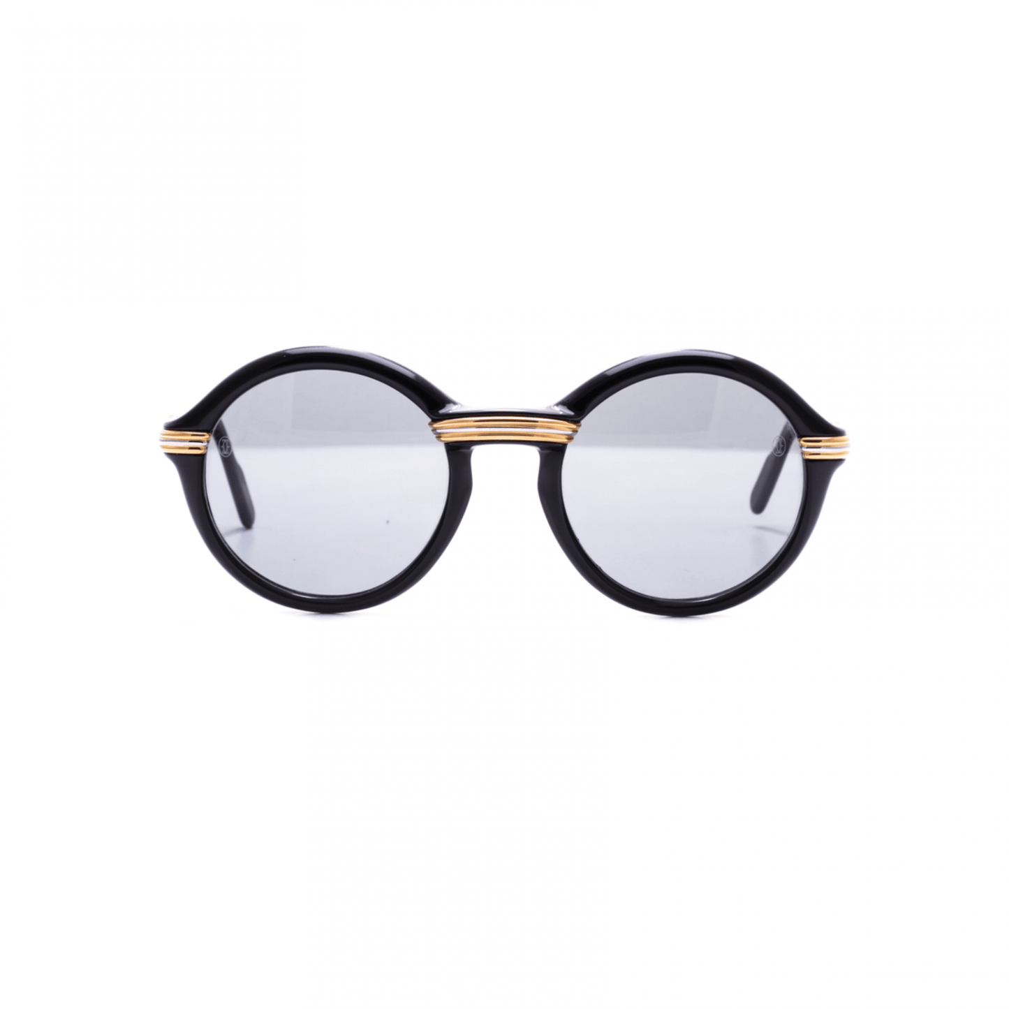 Vintage Cartier Cabriolet Black/ Gold Sunglasses RSTKD Vintage