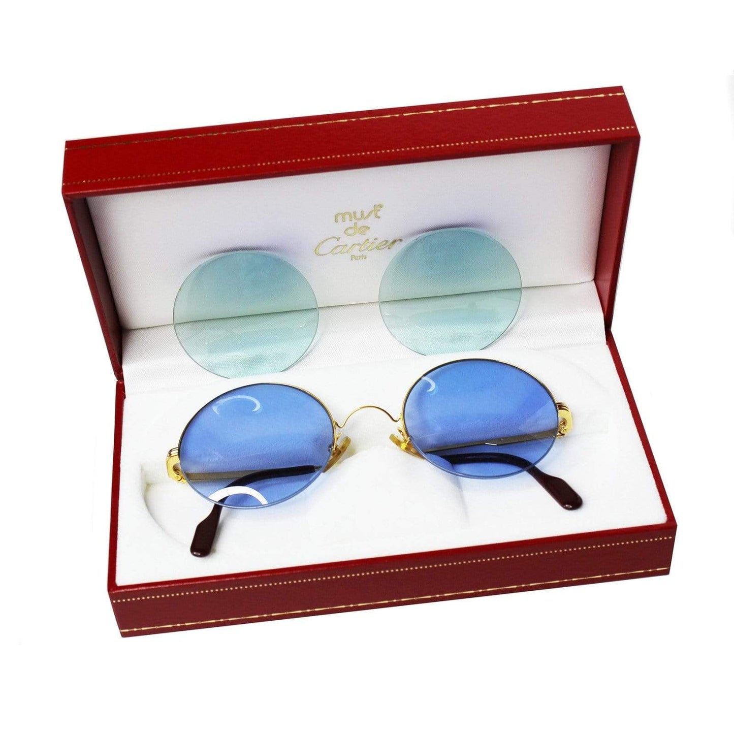 Vintage Cartier Mayfair Gold Sunglasses RSTKD Vintage