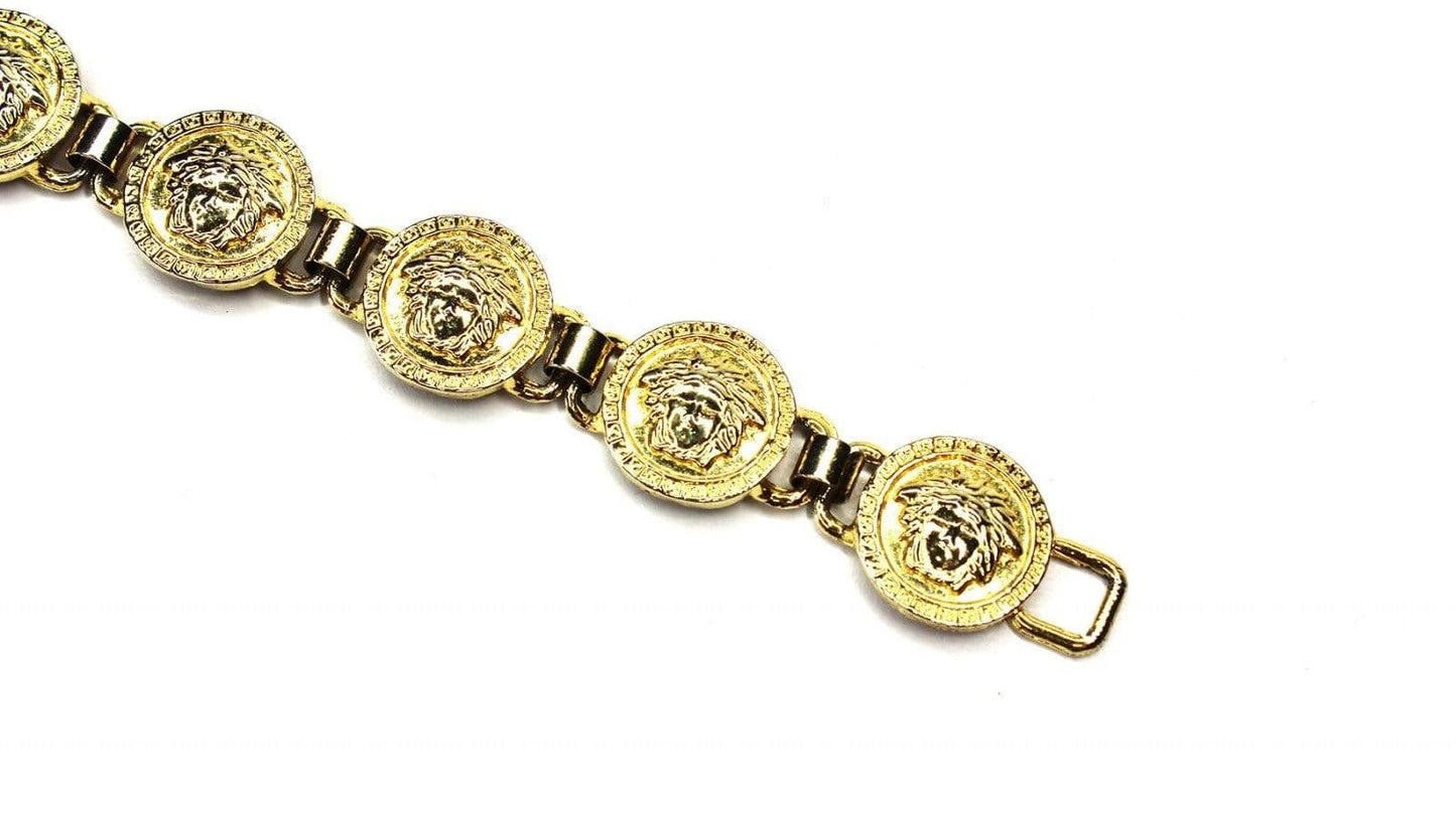 Vintage Versace Medusa Head Coin Bracelet RSTKD Vintage