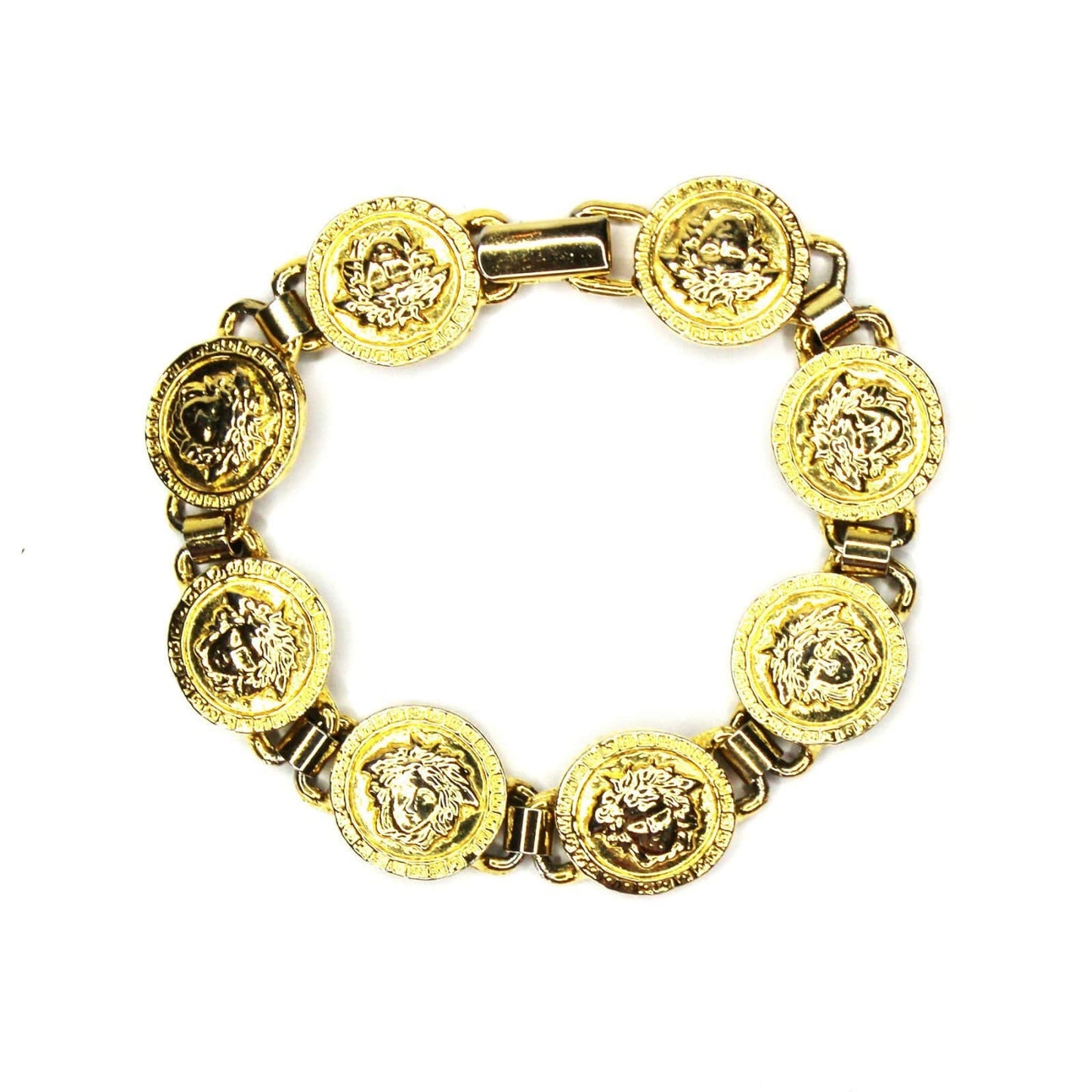 Vintage Versace Medusa Head Coin Bracelet RSTKD Vintage