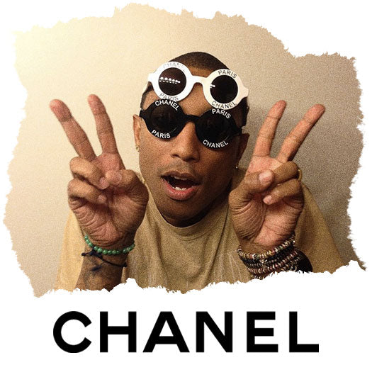 Chanel Pharrell Round Interlocking CC Logo Sunglasses - Blue