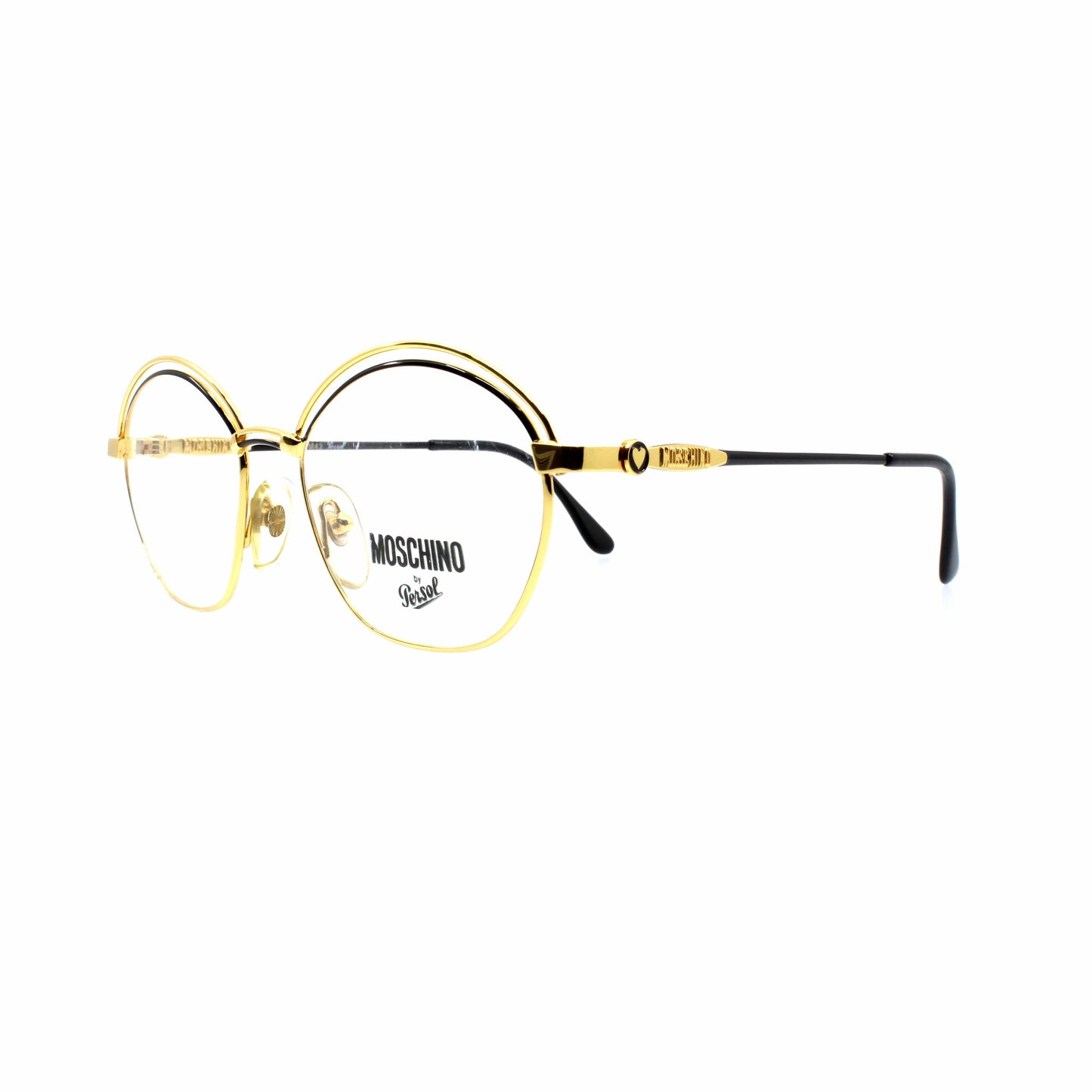 Black Vintage Moschino M43 Glasses RSTKD Vintage