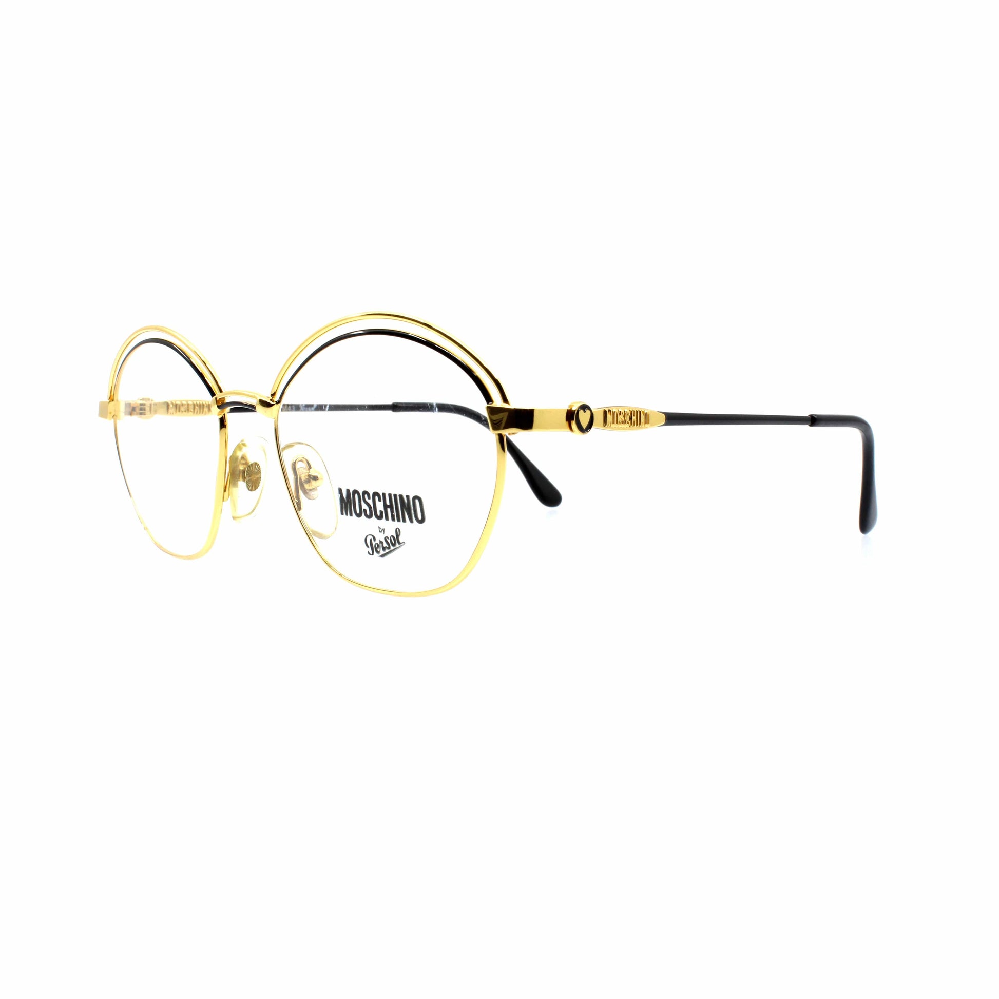 Black Vintage Moschino M43 Glasses RSTKD Vintage