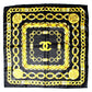 Black Vintage Silk Chanel Chains Scarf RSTKD Vintage