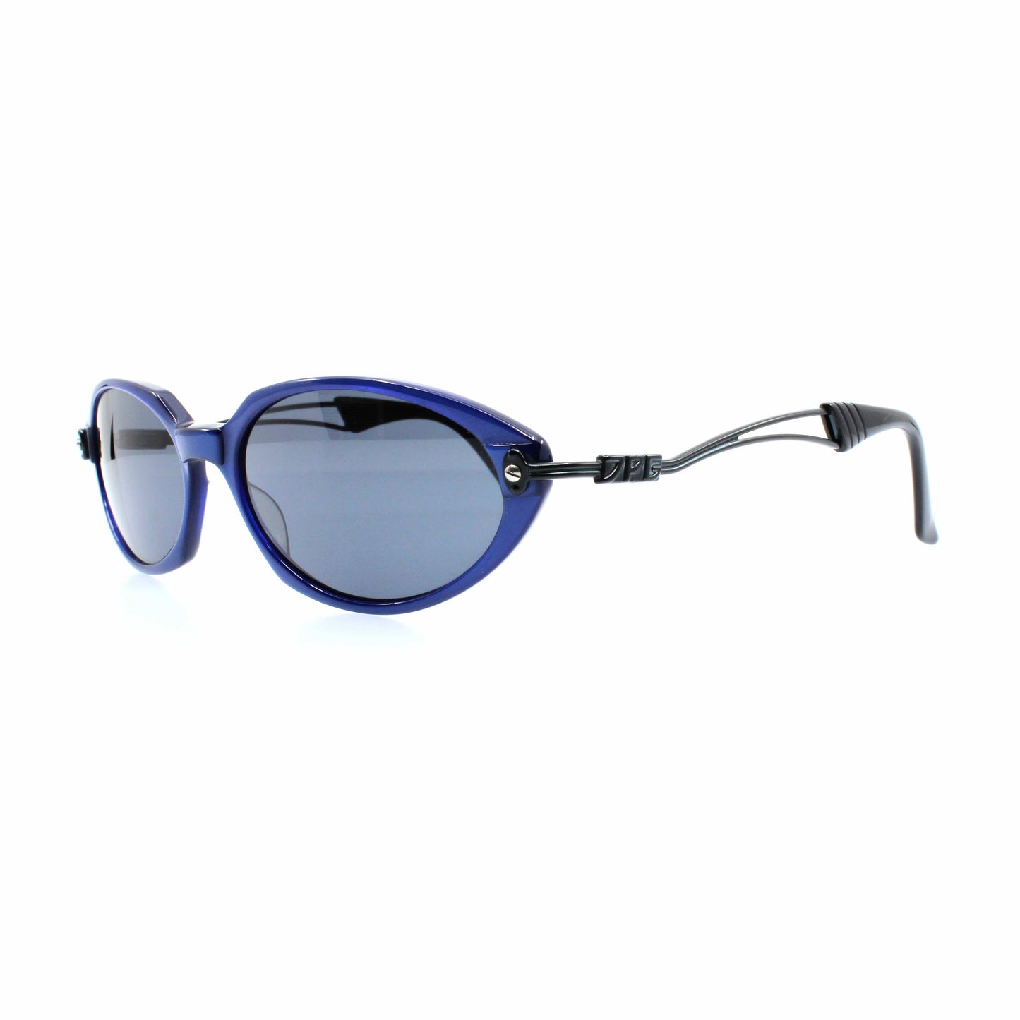 Blue Vintage Jean Paul Gaultier 58-7201 Sunglasses RSTKD Vintage