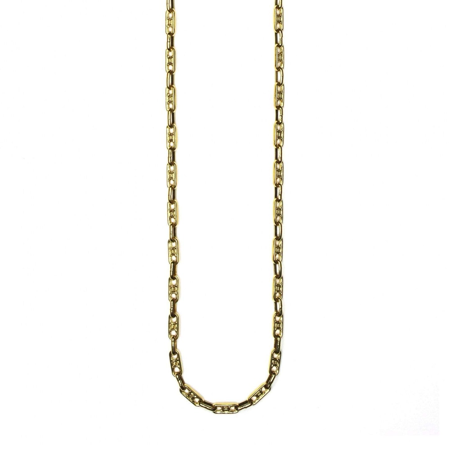 Gold Celine Bar Logo Chain RSTKD Vintage