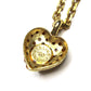 Gold Celine Heart Logo Chain with Crystal Accents RSTKD Vintage
