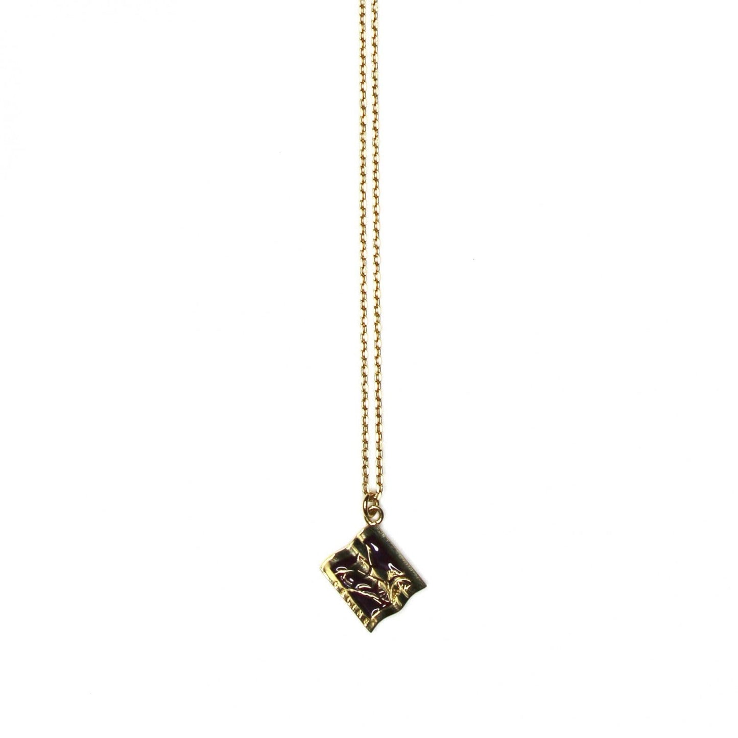 Gold Celine Horse and Wagon Chain with Black Enamel Accents RSTKD Vintage