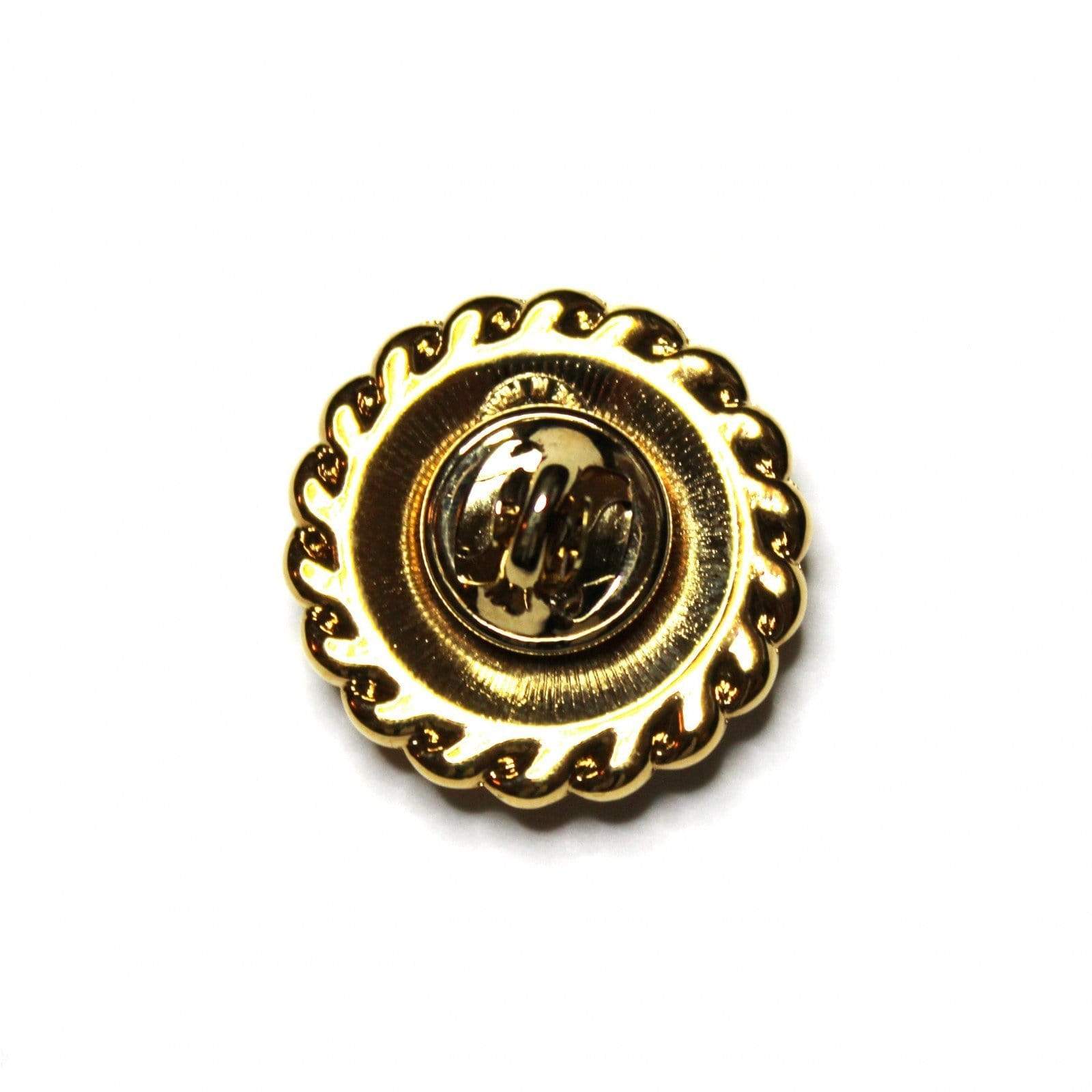 Gold Celine Logo Pin with Crystal Accents RSTKD Vintage