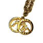 Gold Celine Multi Pendent Necklace with Crystal Accents RSTKD Vintage