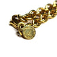Gold Celine Multi Pendent Necklace with Crystal Accents RSTKD Vintage