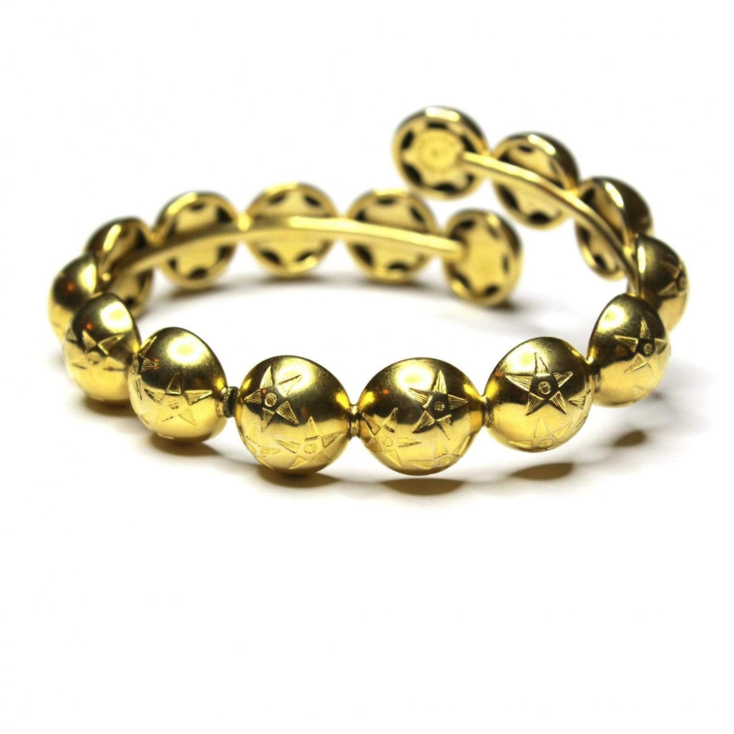 Gold Celine Star Bangle Bracelet RSTKD Vintage