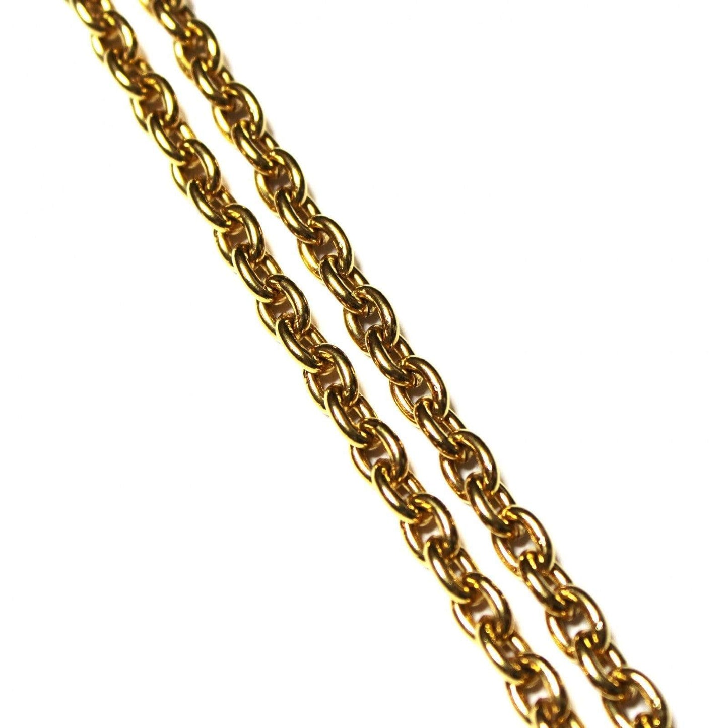 Gold Chanel Diamond Shape Necklace RSTKD Vintage