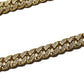 Gold Cuban Chain With Lab Diamonds RSTKD Vintage