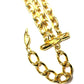 Gold Fendi Triple Chain Choker Necklace RSTKD Vintage