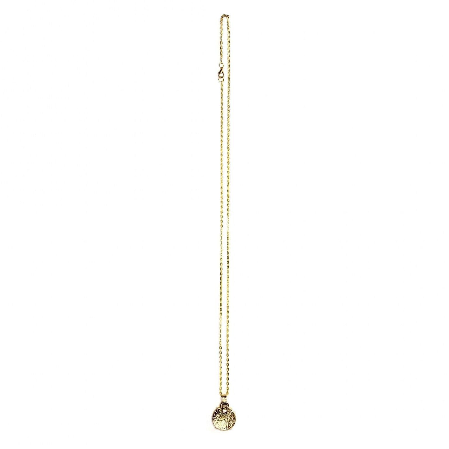 Gold Gianni Versace Large Upside Down Medusa Head Coin Chain with Greek Key Accents RSTKD Vintage