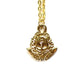 Gold Gianni Versace Upside Down Medusa Head Pendent Chain RSTKD Vintage