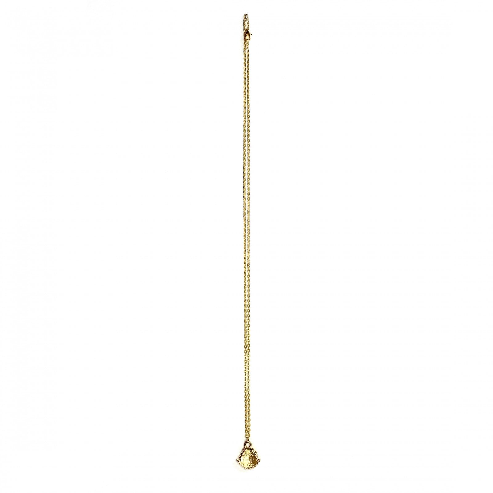 Gold Gianni Versace Upside Down Medusa Head Pendent Chain RSTKD Vintage
