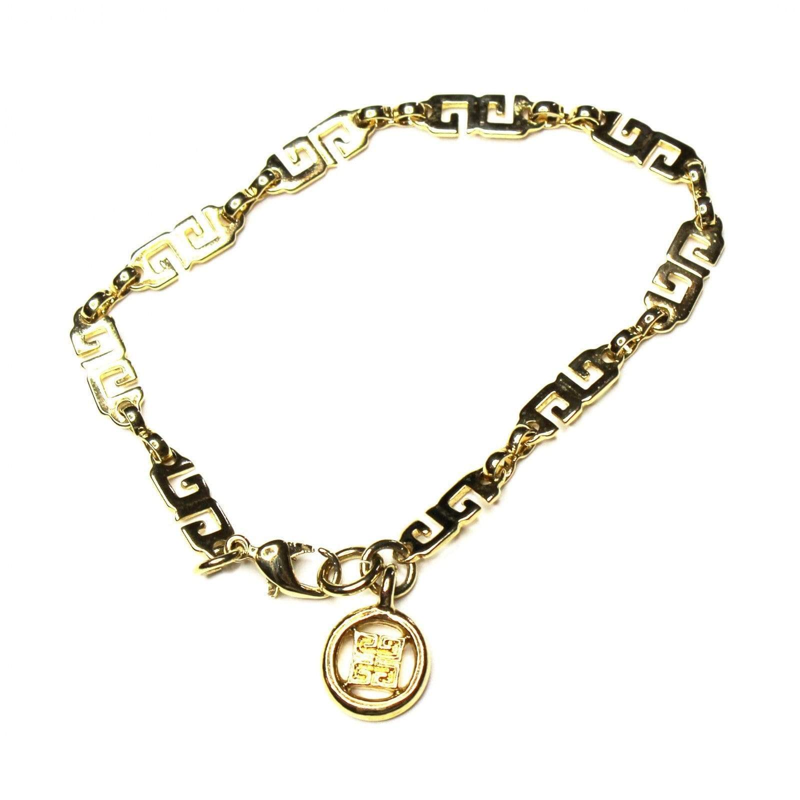 Gold Givenchy G Link Bracelet RSTKD Vintage