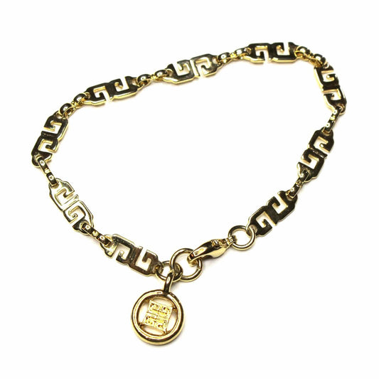 Gold Givenchy G Link Bracelet RSTKD Vintage