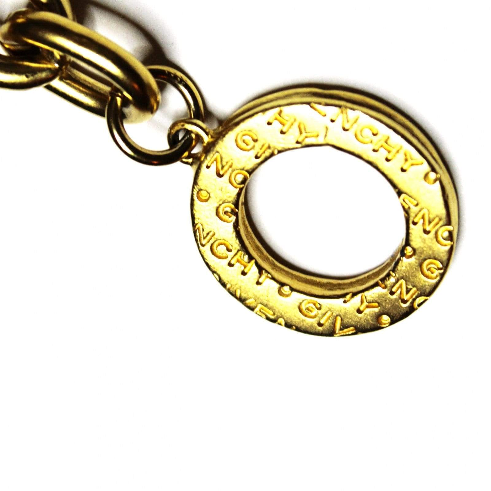 Gold Givenchy Logo Toggle Clasp Bracelet RSTKD Vintage