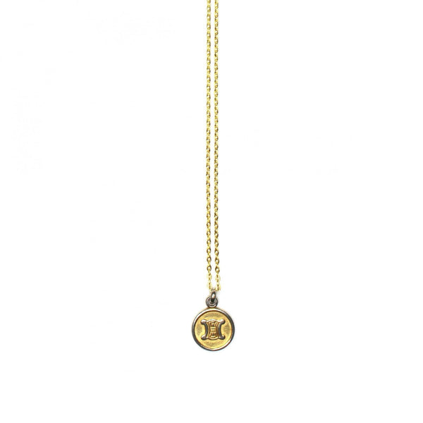 【2025年】エレガントファッションを上品に着 Gold/ Silver RSTKD – Chain Pendent Logo Coin Tone Two Celine アクセサリー