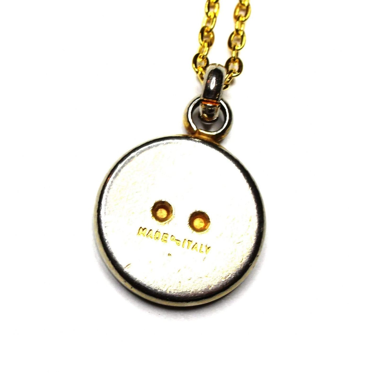 Gold/ Silver Celine Two Tone Coin Logo Pendent Chain RSTKD Vintage