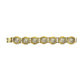 Gold/ Silver Vintage Gianni Versace Two Tone Greek Key and Medusa Head Bracelet RSTKD Vintage