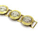 Gold/ Silver Vintage Gianni Versace Two Tone Greek Key and Medusa Head Bracelet RSTKD Vintage