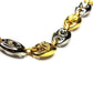 Gold/ Silver Vintage Versace Two Tone Gucci Link Medusa Head Necklace RSTKD Vintage