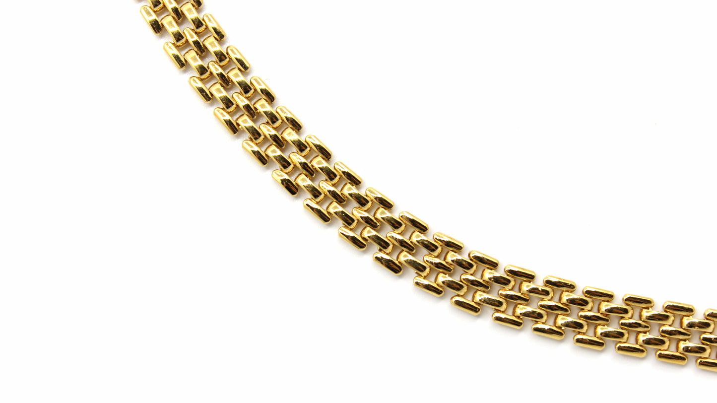 Gold Vintage Givenchy Choker W/ Crystal Accents RSTKD Vintage