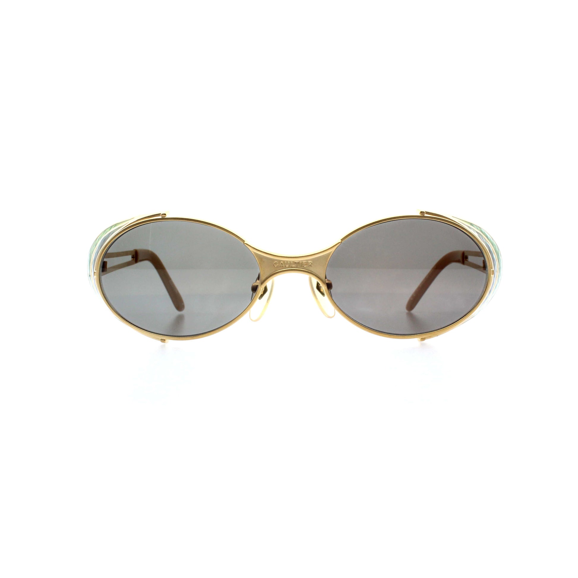 Gold Vintage Jean Paul Gaultier 56-7109 Sunglasses RSTKD Vintage