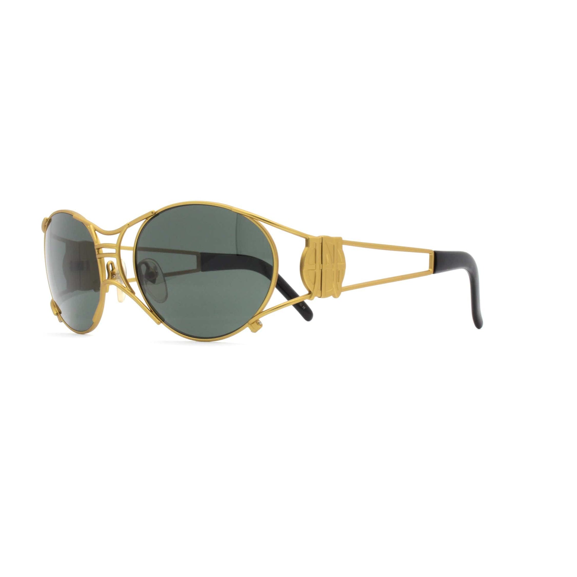 Gold Vintage Jean Paul Gaultier 58-6101 Sunglasses RSTKD Vintage