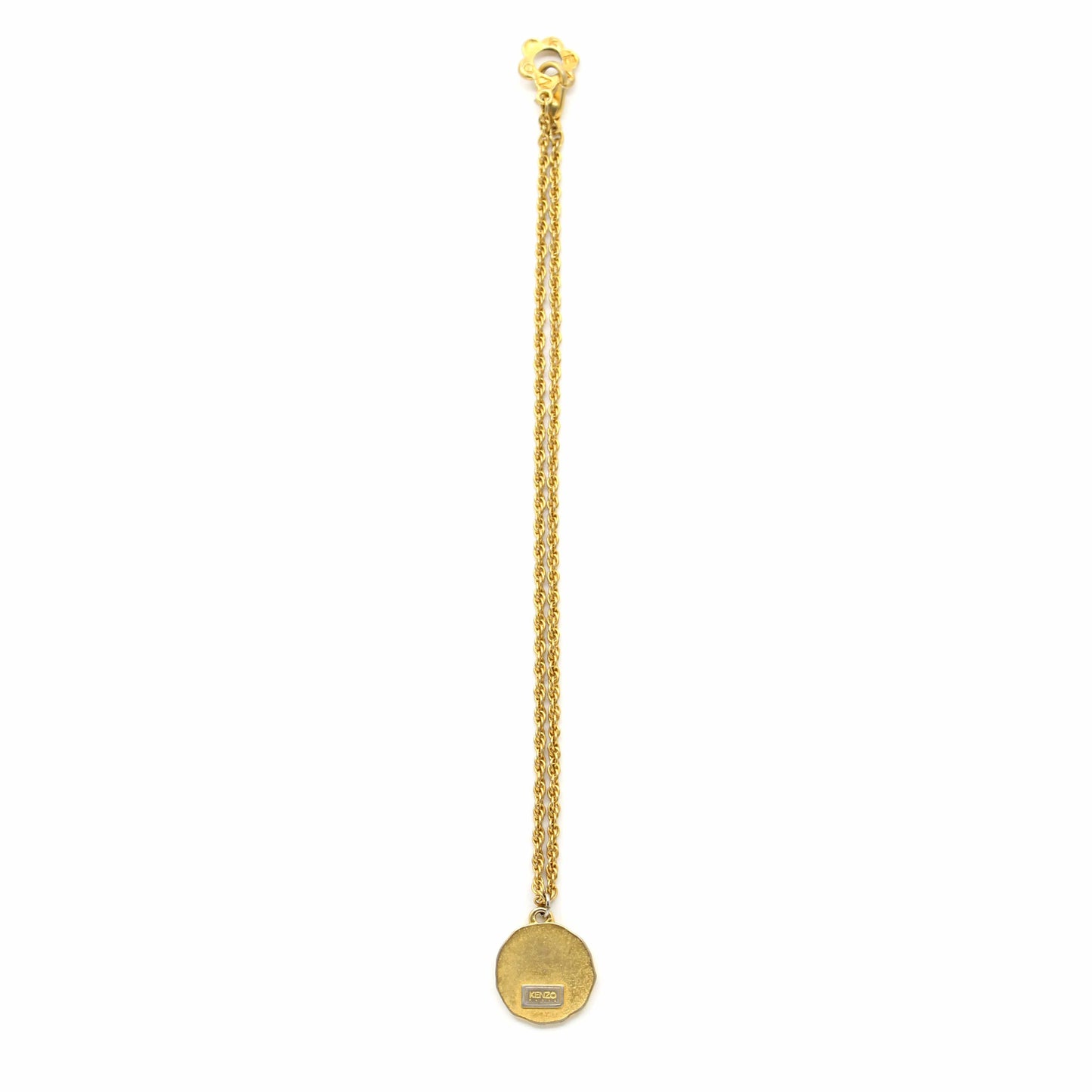 Gold Vintage Kenzo Coin Necklace RSTKD Vintage