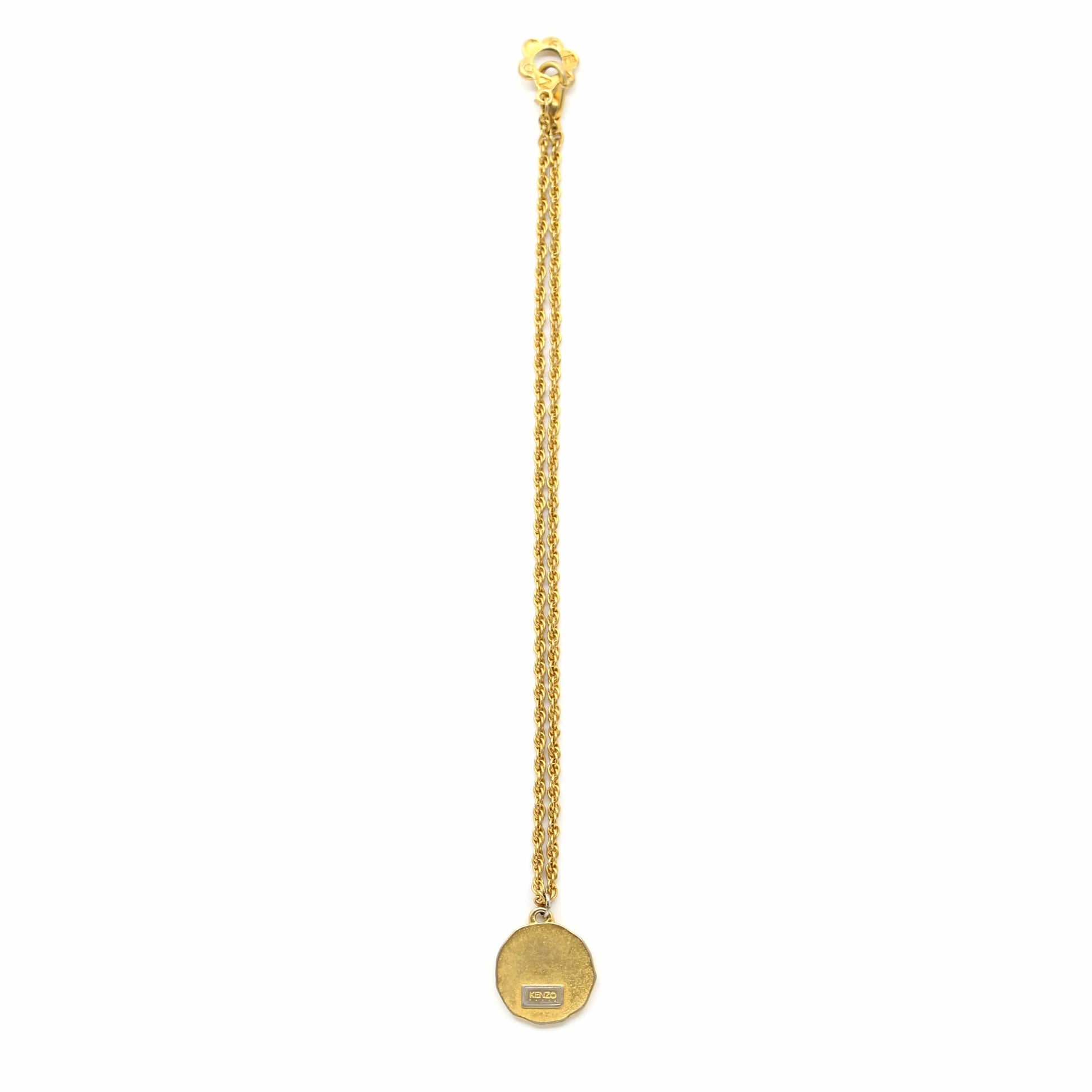 Gold Vintage Kenzo Coin Necklace RSTKD Vintage